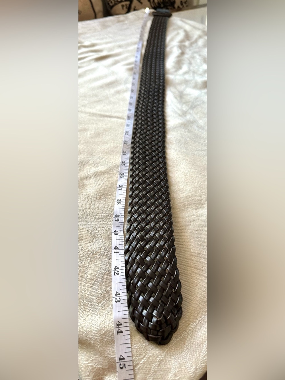 NWT Universal Thread Brown Woven Braided Belt Large Boho Western L - Picture 8 of 8